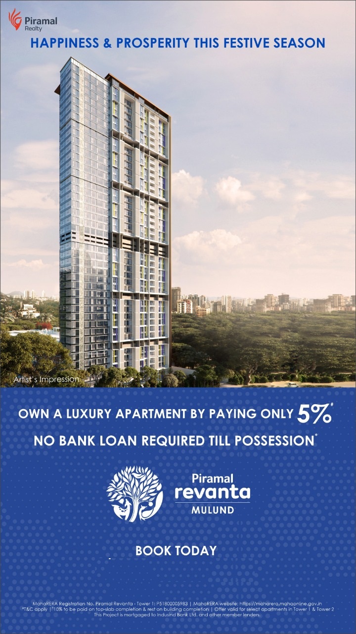 Own a luxury apartment by paying only 5% at Piramal Revanta in Mumbai